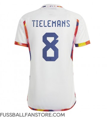 Belgien Youri Tielemans #8 Replik Auswärtstrikot WM 2022 Kurzarm